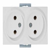 RİTA MEK TUŞ İKİLİ TOPRAKSIZ PRİZ BEYAZ 1